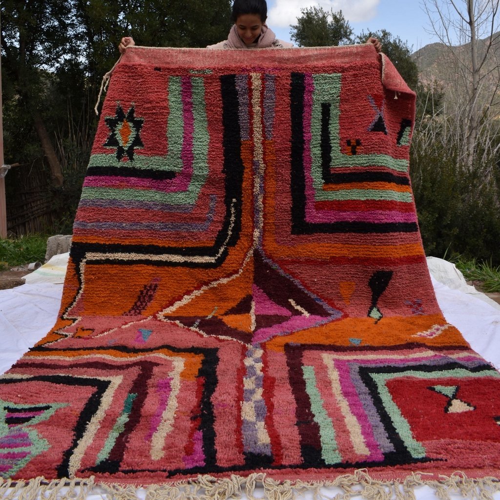 TAGLIA | 9x6'5 Ft | 3x2 m | Moroccan Colorful Rug | 100% wool handmade - OunizZ