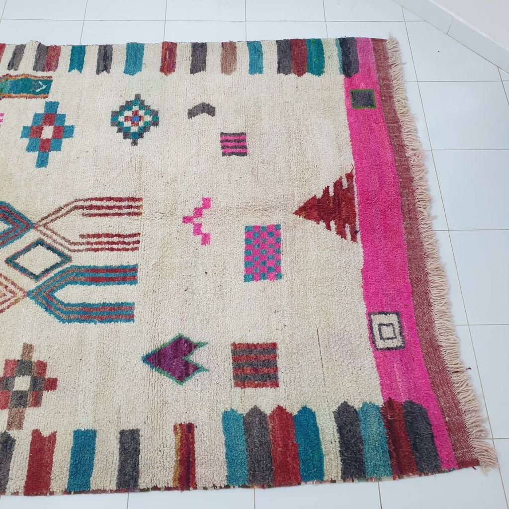 TAHNA | Moroccan Rug Boujaad | 9'8x6'6 Ft | 3x2 m | 100% wool handmade - OunizZ