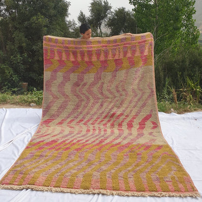 TAKAMI | 10'5x6 Ft | 3x2 m | Moroccan Colorful Rug | 100% wool handmade - OunizZ