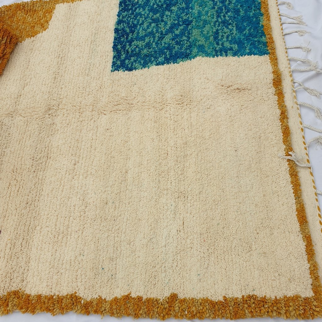 TAKAMINT | 10x7 Ft | 3x2 m | Moroccan Beni Ourain Rug | 100% wool handmade - OunizZ