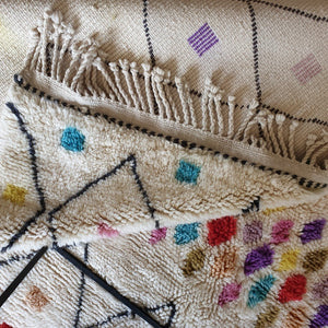 TAKO | 10x7 Ft | 3,12x2,18 m | Moroccan Beni Mrirt Rug | 100% wool handmade - OunizZ