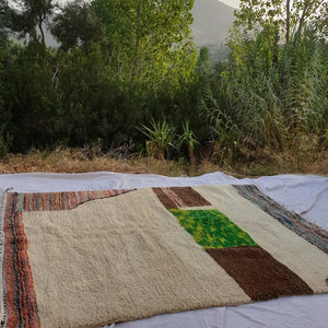 TAKSMA | 9'3x6'6 Ft | 2,85x2,00 m | Moroccan Beni Ourain Rug | 100% wool handmade - OunizZ