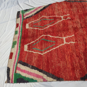 TALFA | 10'2x6'5 Ft | 3x2 m | Moroccan Colorful Rug | 100% wool handmade - OunizZ
