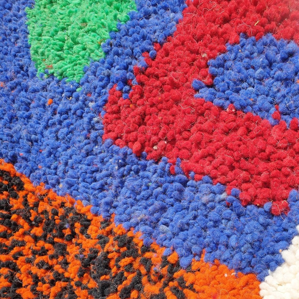TAMARA | 9'5x6'5 Ft | 3x2 m | Moroccan Colorful Rug | 100% wool handmade - OunizZ