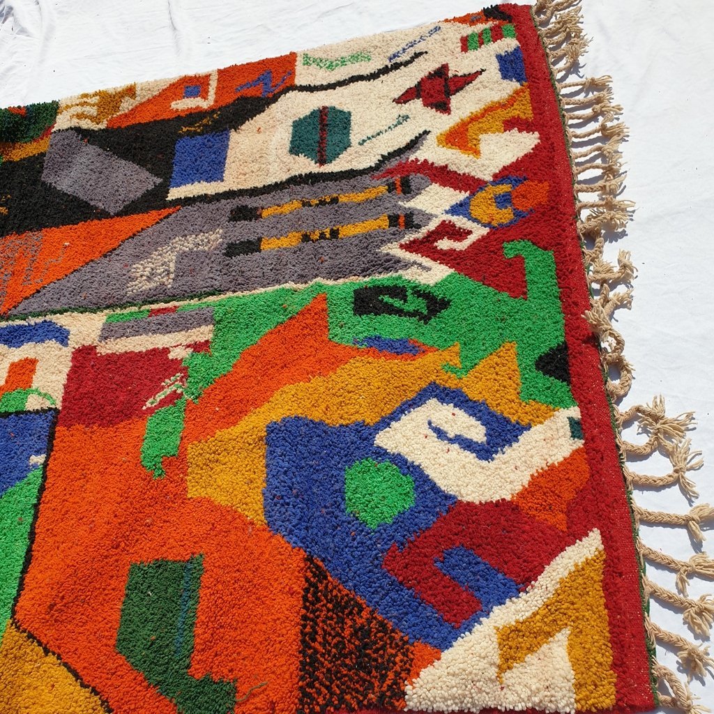 TAMARA | 9'5x6'5 Ft | 3x2 m | Moroccan Colorful Rug | 100% wool handmade - OunizZ