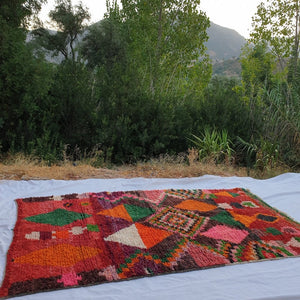 TANI | 9x5 Ft | 2,7x1,6 m | Moroccan Colorful Rug | 100% wool handmade - OunizZ