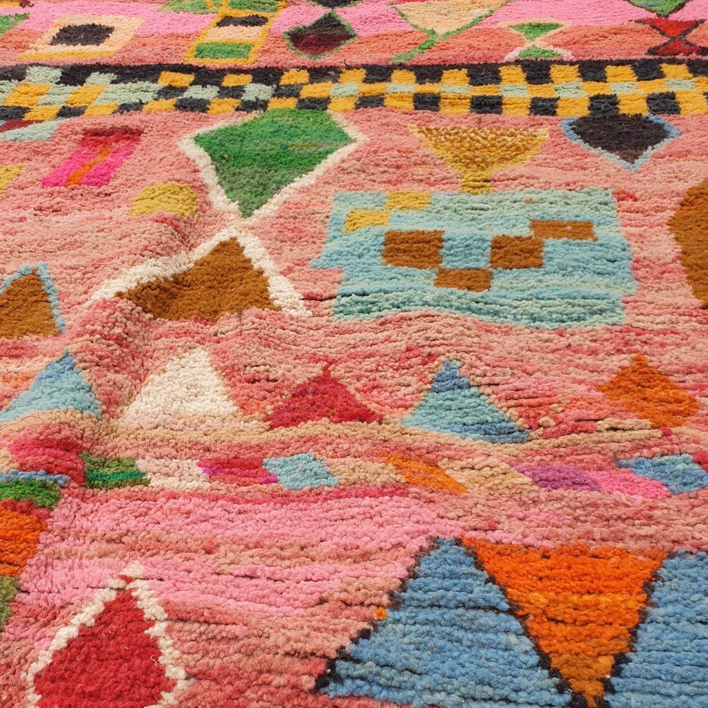 TANMERT | 10x6'5 Ft | 3x2 m | Moroccan Colorful Rug | 100% wool handmade - OunizZ