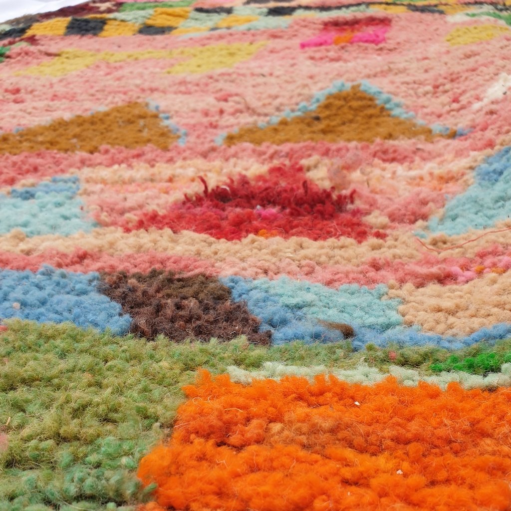 TANMERT | 10x6'5 Ft | 3x2 m | Moroccan Colorful Rug | 100% wool handmade - OunizZ