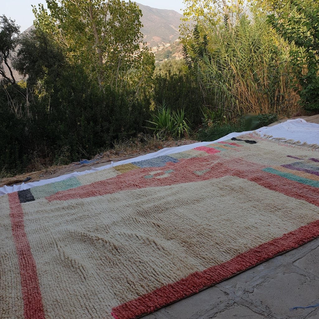 TANYLA | Boujaad Rug 13'3x10'3 Ft | 4x3 M | 100% wool handmade in Morocco - OunizZ