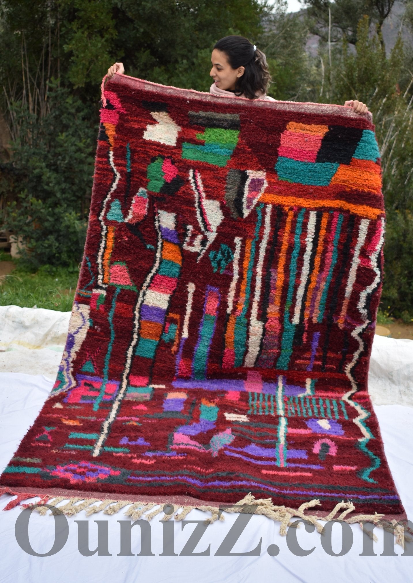 TARGA | Boujaad Rug | 100% wool handmade in Morocco - OunizZ
