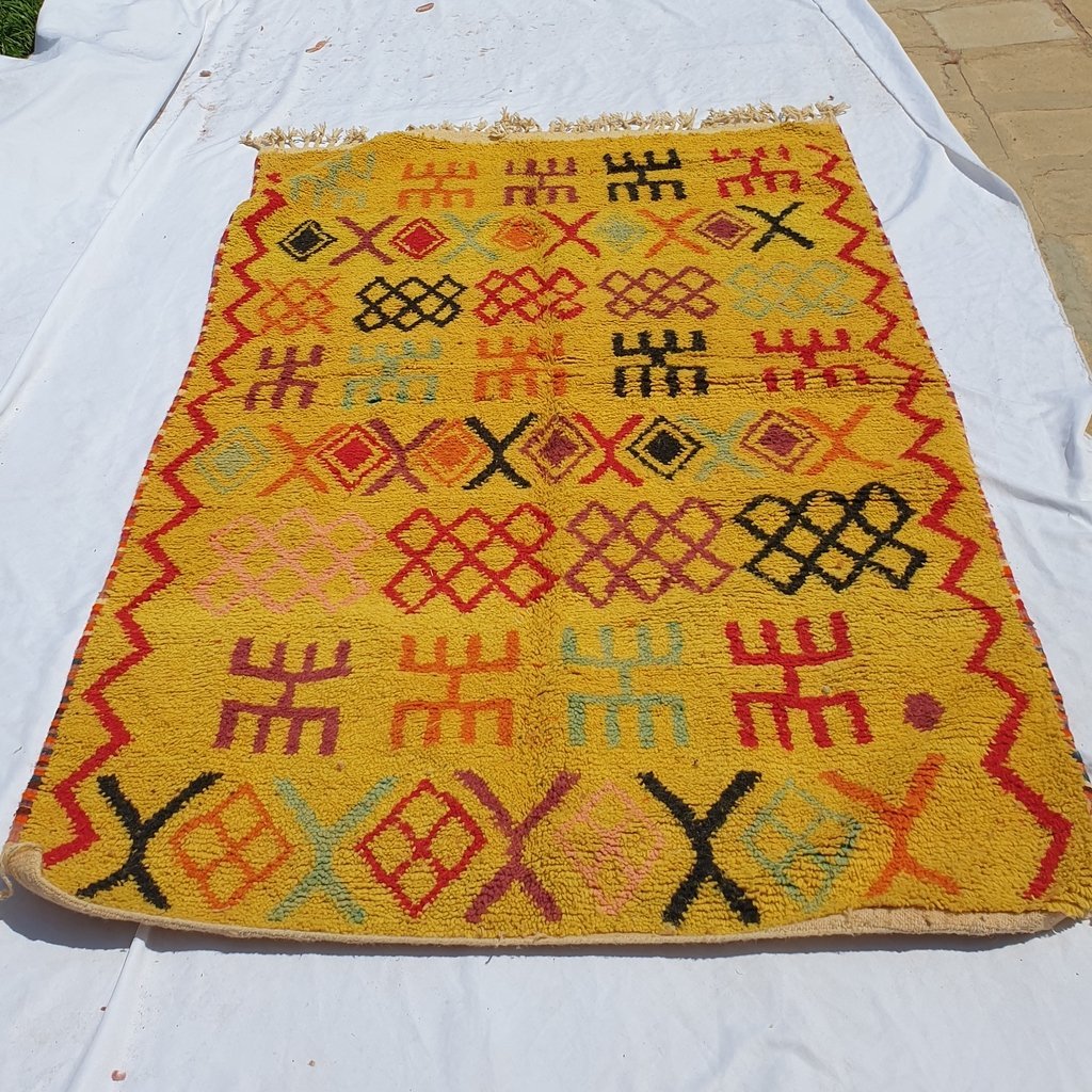 TASA | 8'5x5 Ft | 2,5x1,5 m | Moroccan Colorful Rug | 100% wool handmade - OunizZ