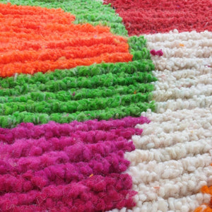 TEKEK | 10'2x6'9 Ft | 3,11x2,10 m | Moroccan Colorful Rug | 100% wool handmade - OunizZ