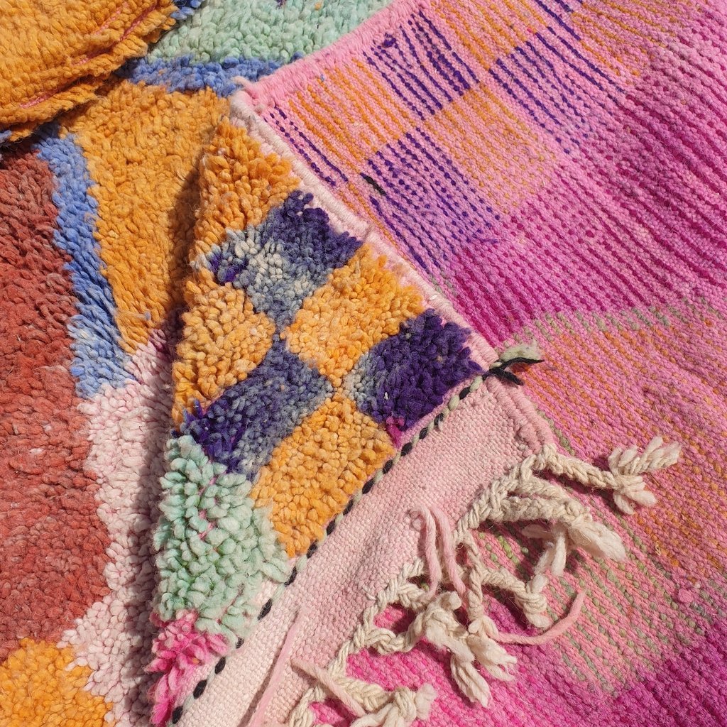 TERWIN | 8x5 Ft | 2,5x1,5 m | Moroccan Colorful Rug | 100% wool handmade - OunizZ