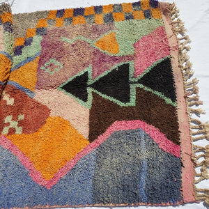 TERWIN | 8x5 Ft | 2,5x1,5 m | Moroccan Colorful Rug | 100% wool handmade - OunizZ