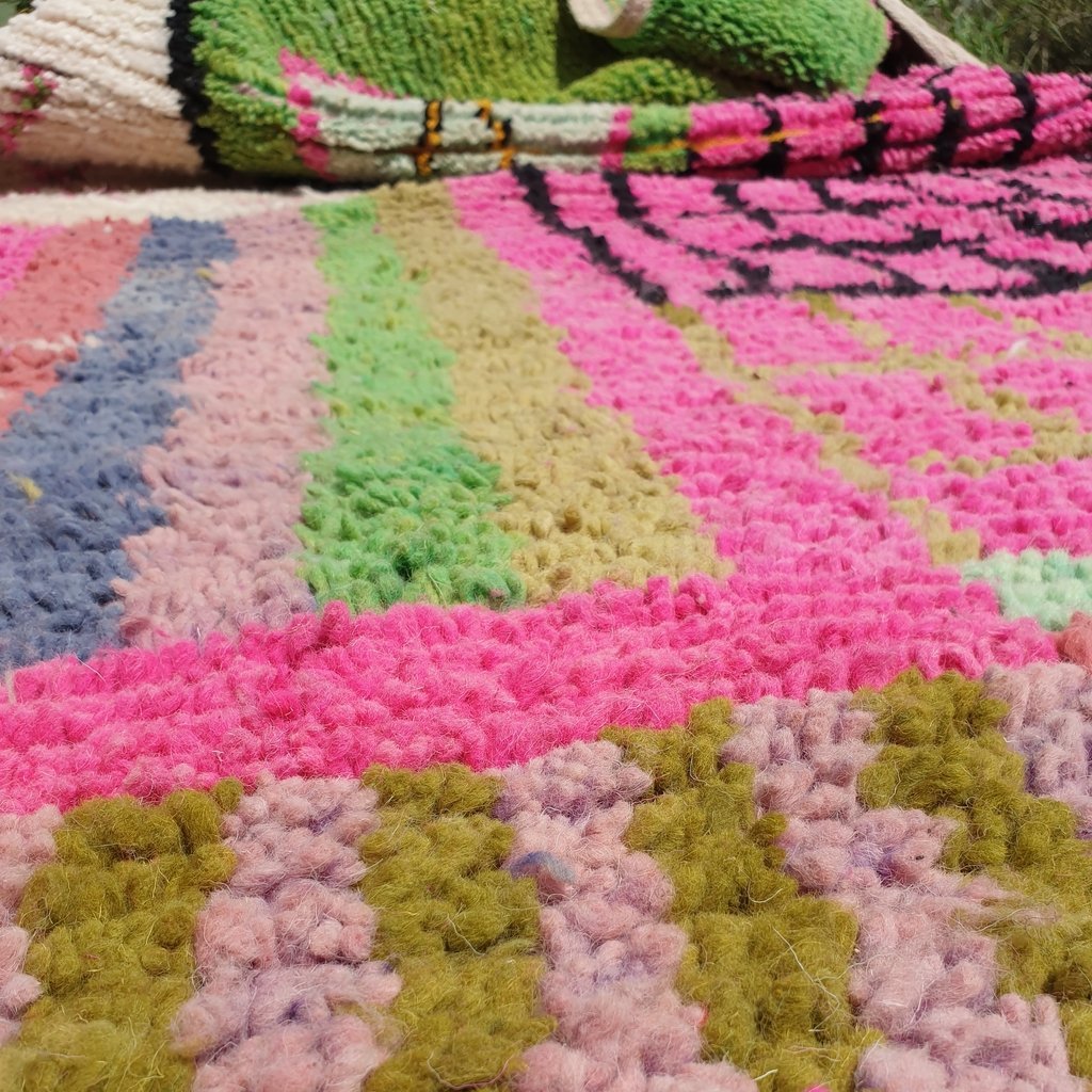 TEWTEW | 9x5'5 Ft | 2,7x1,7 m | Moroccan Colorful Rug | 100% wool handmade - OunizZ