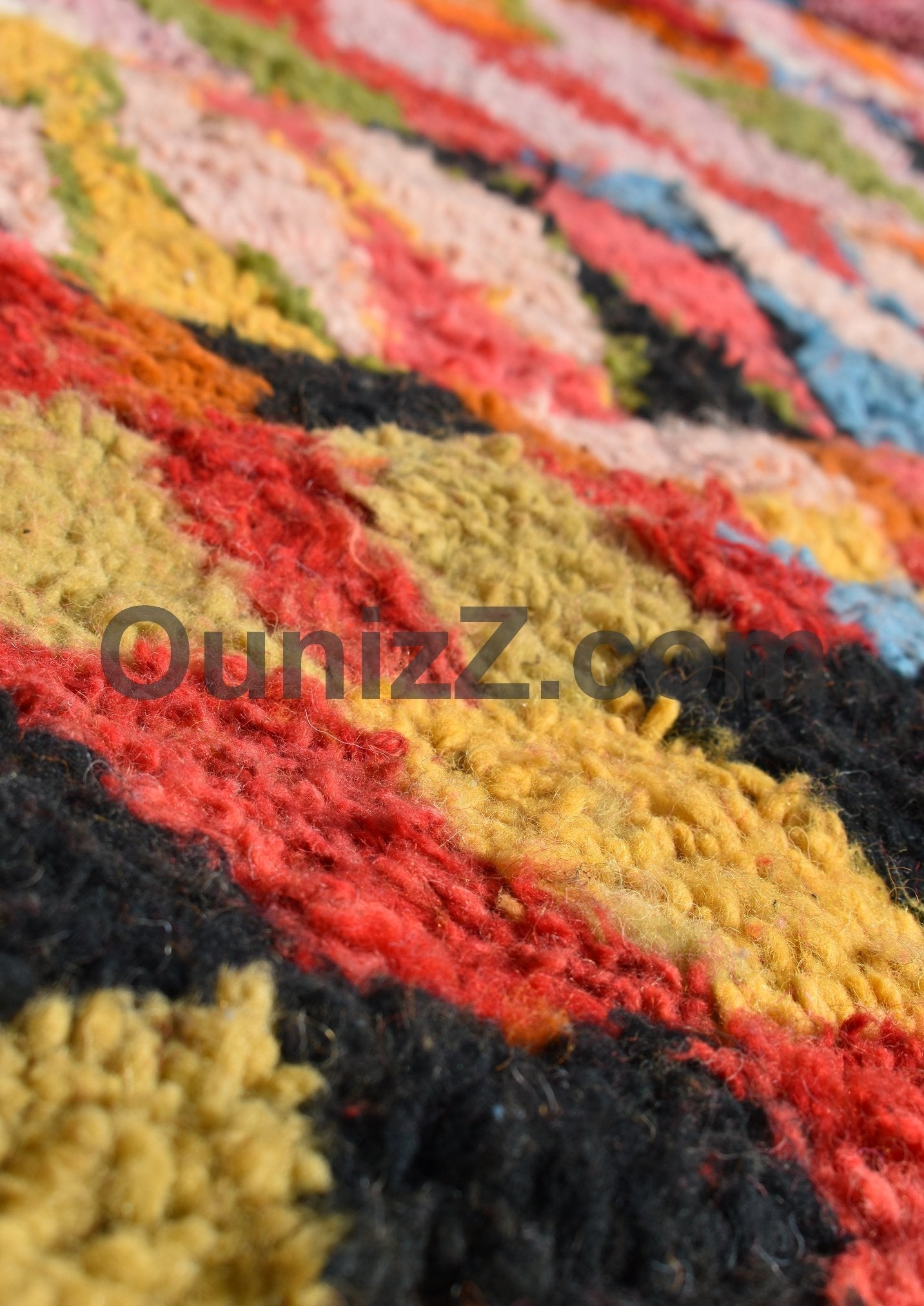 TIFAKRINE | 9'09x5'41 Ft | 277x165 cm | Moroccan Pink Rug | 100% wool handmade - OunizZ