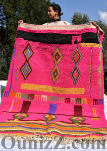 TIGUEMI | Boujaad Rug | 100% wool handmade in Morocco - OunizZ