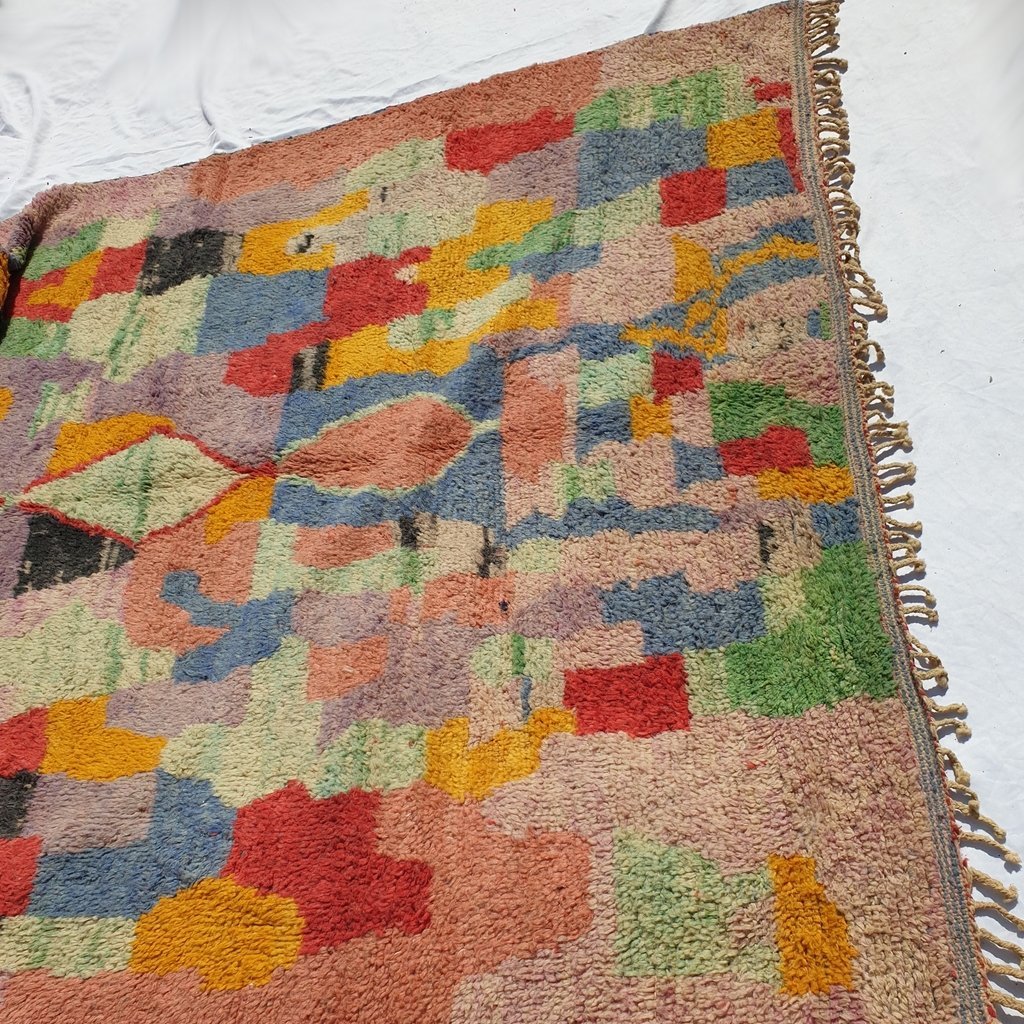 TIKKUK | 10x7 Ft | 3x2 m | Moroccan Colorful Rug | 100% wool handmade - OunizZ