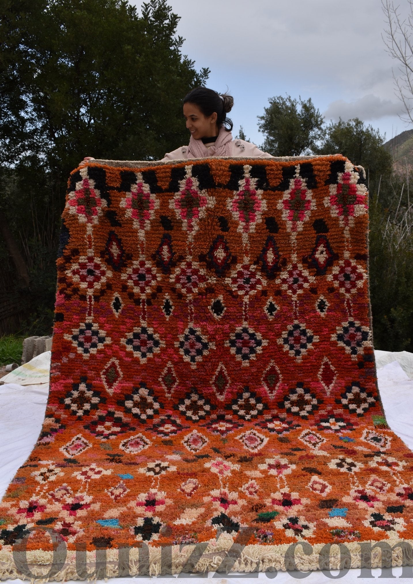 TIMZGUIDA | Boujaad Rug | 100% wool handmade in Morocco - OunizZ