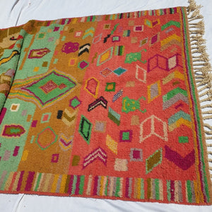 TINI | 8'8x5 Ft | 2,5x1,5 m | Moroccan Colorful Rug | 100% wool handmade - OunizZ