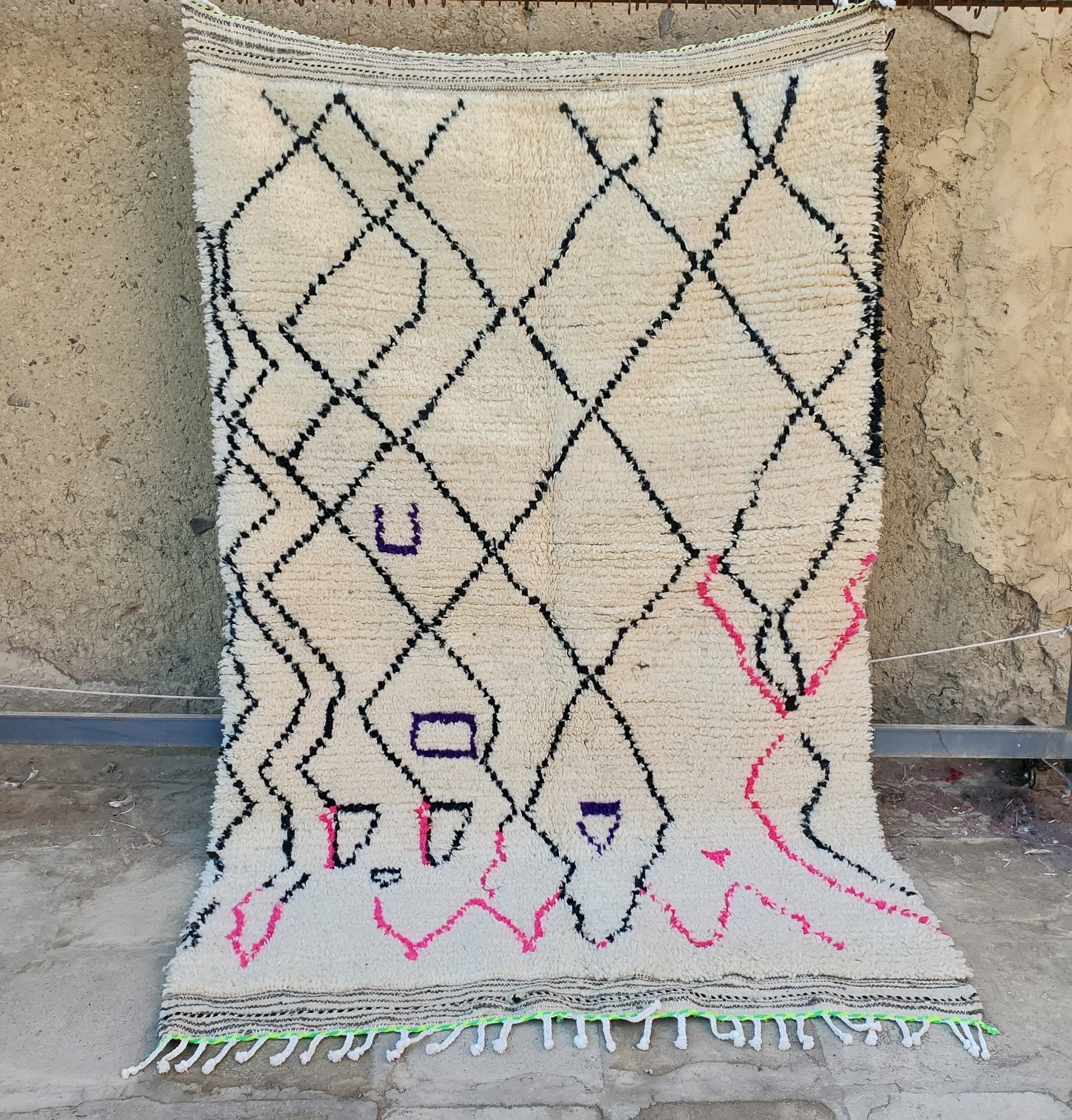 TISKA | Azilal Rug | 100% wool handmade in Morocco - OunizZ