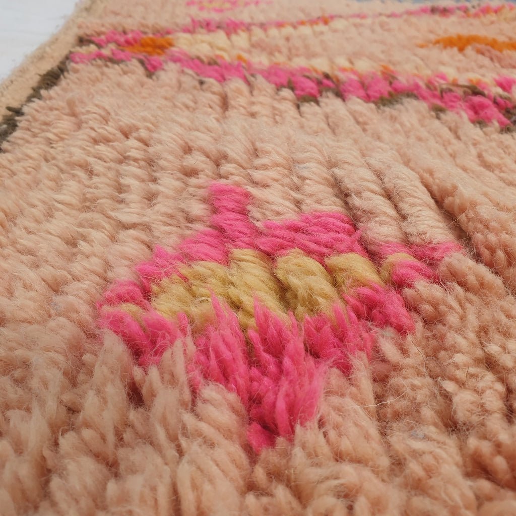 TIZAQQA | 7'6x5'1 Ft | 2,33x1,56 m | Moroccan Colorful Rug | 100% wool handmade - OunizZ