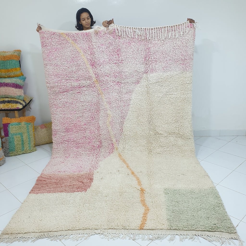 TOUIBA | 10'3x6'4 Ft | 3,13x2,00 m | Moroccan Colorful Rug | 100% wool handmade - OunizZ