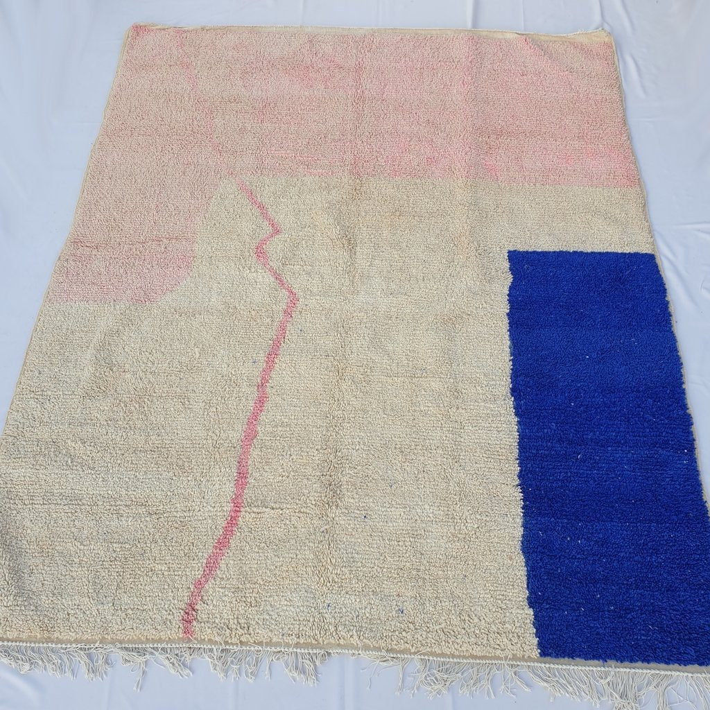 TOUIBA | 10x8 ft | 3x2,5 m | Moroccan Colorful Rug | 100% wool handmade - OunizZ