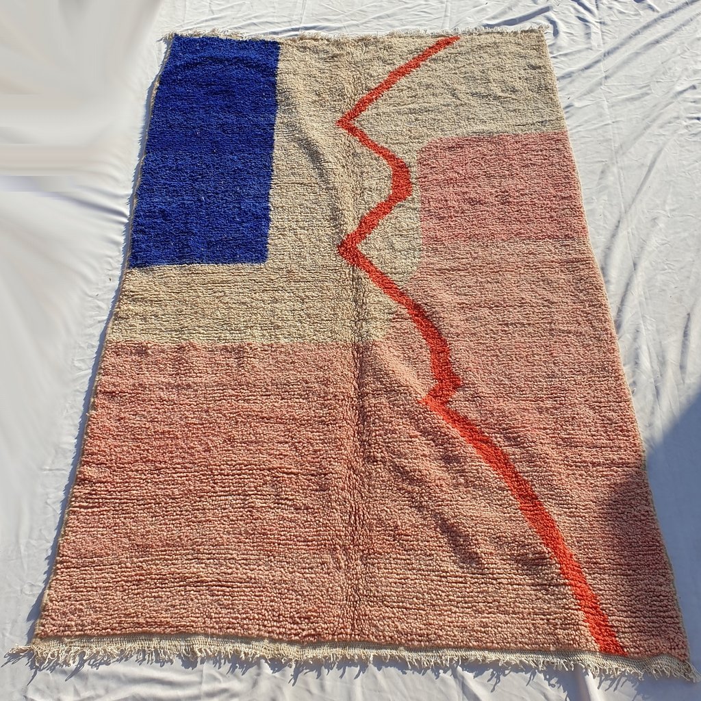 TOUIBA | 9'8x6'3 Ft | 3x2 m | Moroccan Colorful Rug | 100% wool handmade - OunizZ