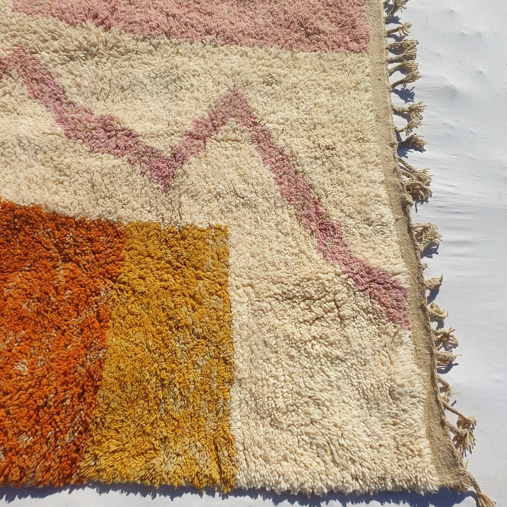 Touiba - MOROCCAN BOUJAAD RUG | Berber Colorful Area Rug for living room Handmade Authentic Wool | 9'6x6'1 Ft | 292x187 cm - OunizZ