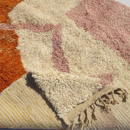 Touiba - MOROCCAN BOUJAAD RUG | Berber Colorful Area Rug for living room Handmade Authentic Wool | 9'6x6'1 Ft | 292x187 cm - OunizZ