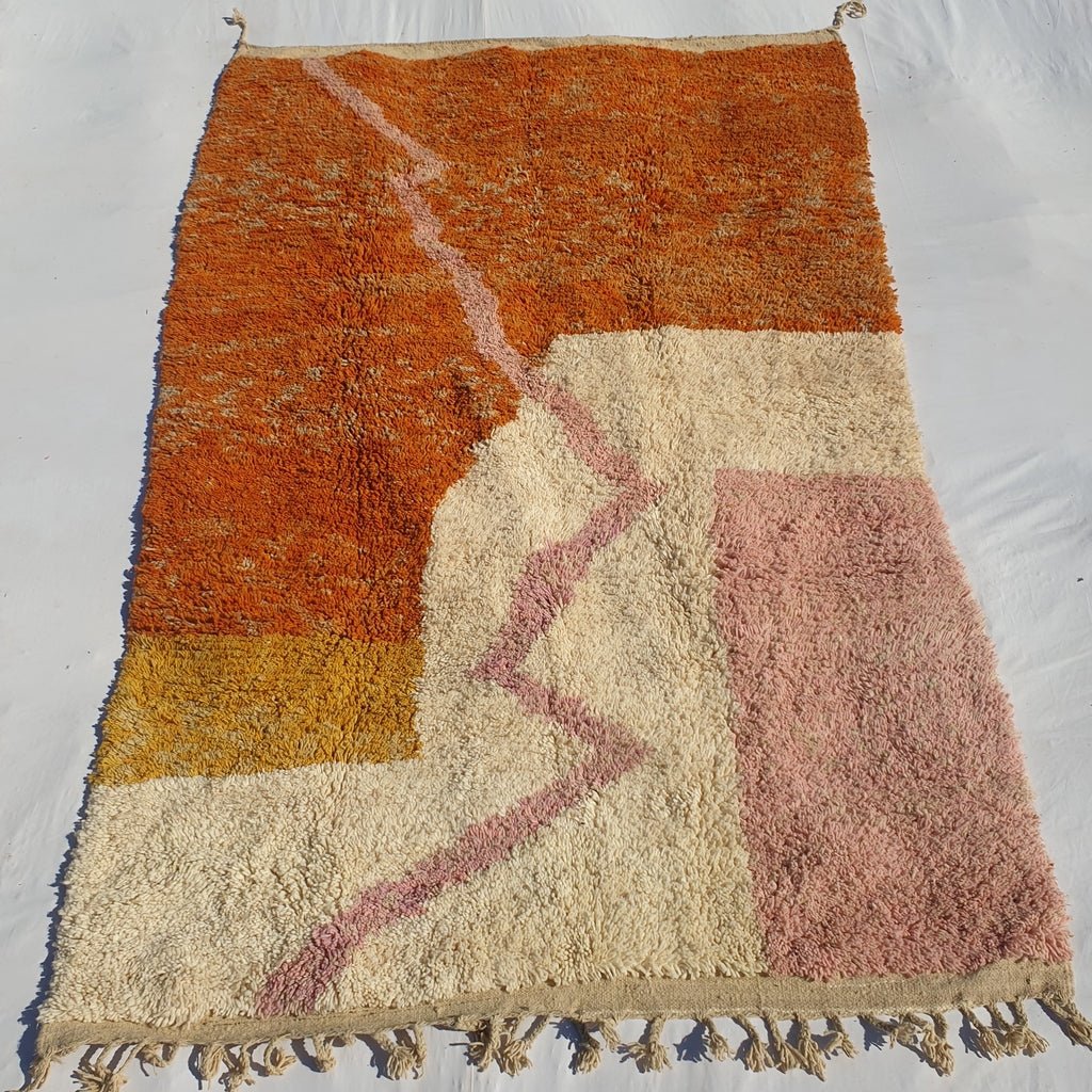 Touiba - MOROCCAN BOUJAAD RUG | Berber Colorful Area Rug for living room Handmade Authentic Wool | 9'6x6'1 Ft | 292x187 cm - OunizZ