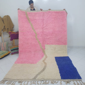 TOUIBA | Moroccan Rug Boujaad | 10'3x6'6 Ft | 3x2 m | 100% wool handmade - OunizZ