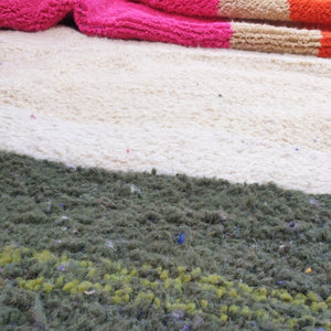 TOUIDA | 7x10'6 Ft | 3.23x2.17 m | Moroccan Beni Ourain Rug | 100% wool handmade - OunizZ