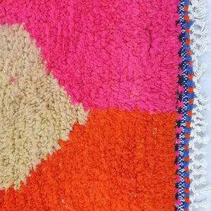 TOUIDA | 7x10'6 Ft | 3.23x2.17 m | Moroccan Beni Ourain Rug | 100% wool handmade - OunizZ