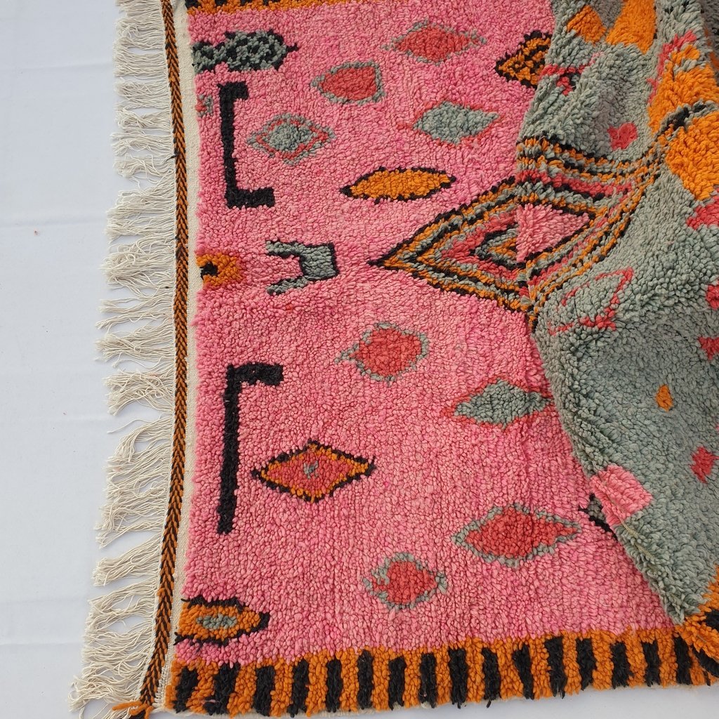 TOUZIA | 8x5 Ft | 2,5x1,5 m | Moroccan Colorful Rug | 100% wool handmade - OunizZ