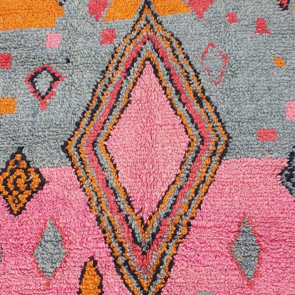 TOUZIA | 8x5 Ft | 2,5x1,5 m | Moroccan Colorful Rug | 100% wool handmade - OunizZ