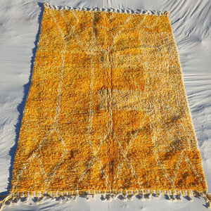 Tracia | Moroccan rug Beni Ouarain Ultra Soft | 10x6'82 Ft | 2x3 m | Moroccan Colorful Beni Ouarain Rug | 100% wool handmade - OunizZ