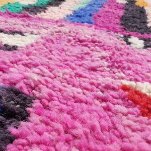 TZELLEF | 8'5x5 Ft | 2,5x1,5 m | Moroccan Colorful Rug | 100% wool handmade - OunizZ