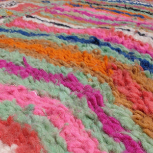 TZIRI | 7x5 Ft | 2,5x1,5 m | Moroccan Colorful Rug | 100% wool handmade - OunizZ