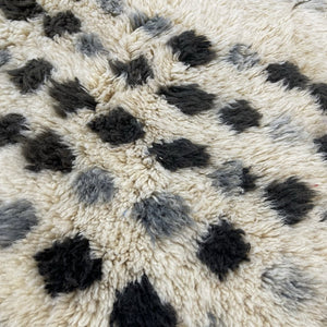 Ultra Fluffy Moroccan Beni rug | 9'4x6'7 Ft | 2,86x2 m | BKIRA | Moroccan Colorful Beni Mrirt Rug | 100% wool handmade - OunizZ