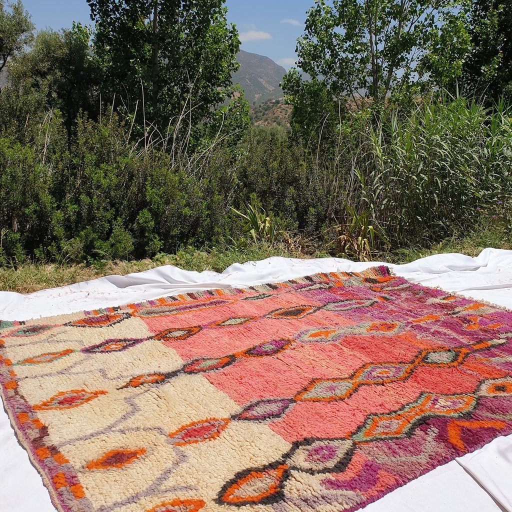 UZZAL | 9'6x6'6 Ft | 3x2 m | Moroccan Colorful Rug | 100% wool handmade - OunizZ