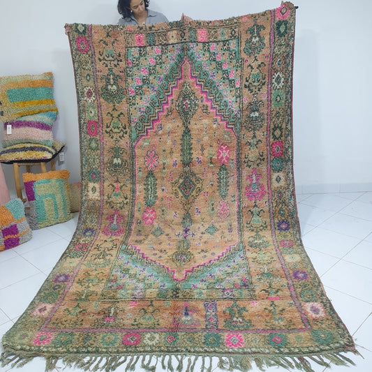 VELVE | 11x6'5 Ft | 3,4x2 m | Moroccan VINTAGE Colorful Rug | 100% wool handmade - OunizZ