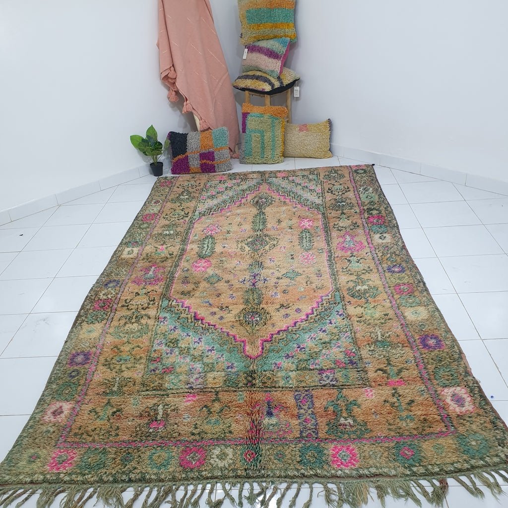VELVE | 11x6'5 Ft | 3,4x2 m | Moroccan VINTAGE Colorful Rug | 100% wool handmade - OunizZ