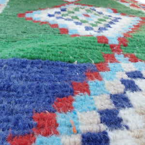 WADY Runner | 9'4x2'9 Ft | 2,86x0,87 m | Moroccan Colorful Rug | 100% wool handmade - OunizZ