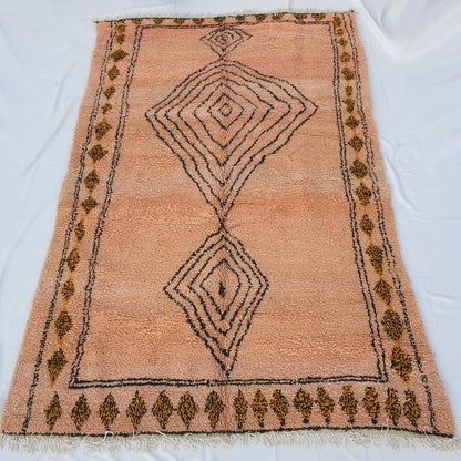 WARDA | 10'5x6'5 Ft | 2x3,2 m | Moroccan Vintage style Rug | 100% wool handmade - OunizZ