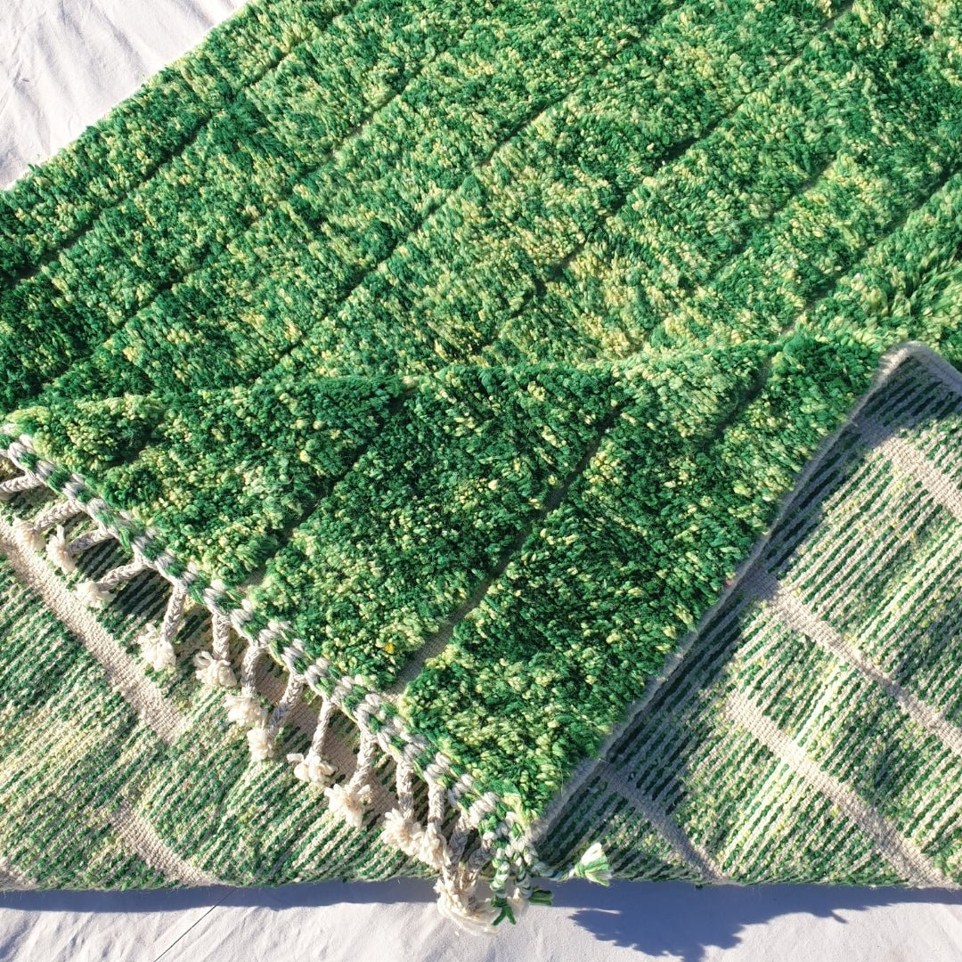 Wayal | Moroccan rug Beni Ouarain Ultra Soft | 9'78x6'62 Ft | 2x3 m | Moroccan Colorful Beni Ouarain Rug | 100% wool handmade - OunizZ