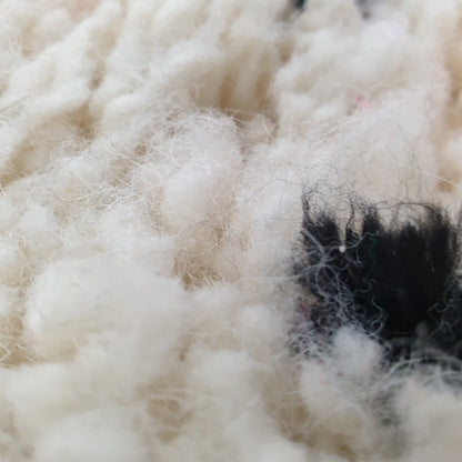 White Azilal Moroccan Rug | Berber Moroccan Rug | Moroccan Living room Rug | Authentic Handmade Moroccan Wool Rug | 321x183 cm | 10'5x6 ft - OunizZ