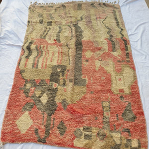 WRIDA | 9x6 Ft | 2,8x1,8 m | Moroccan Colorful Rug | 100% wool handmade - OunizZ