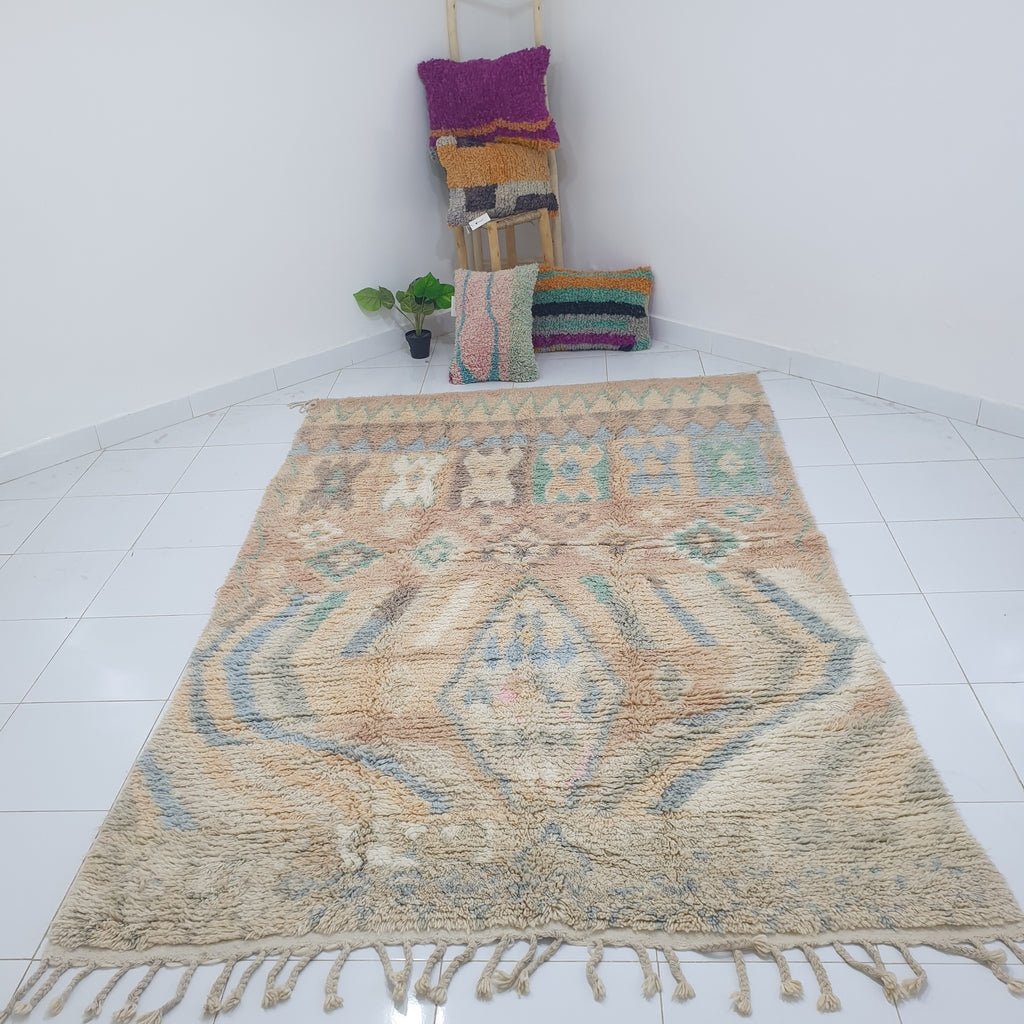 YANKRA | 6x9'4 Ft | 2,88x1,84 m | Moroccan Colorful Rug | 100% wool handmade - OunizZ
